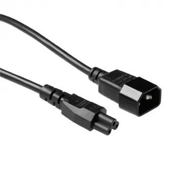 ACT Powercord C14 - C5 czarny 2 m