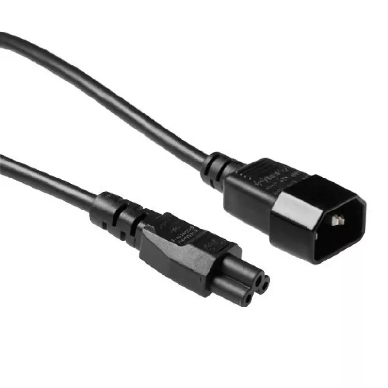 ACT Powercord C14 - C5 czarny 2 m