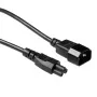 ACT Powercord C14 - C5 czarny 2 m