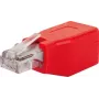Złącze RJ-45 Schwaiger CKR01 531 Czerwony