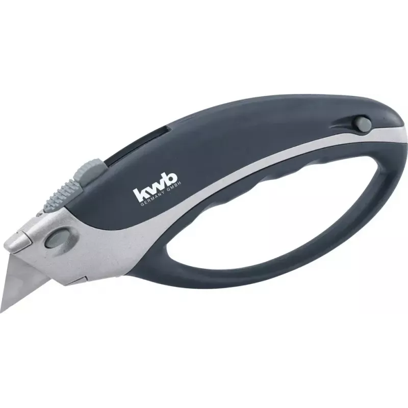 Nóż uniwersalny KWB 013400 czarny ostrze trapezowe długość 170 mm długość ostrza 6 cm