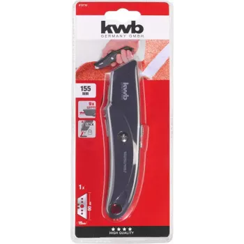 Nóż uniwersalny KWB 013710, długość 155 mm, ostrze 6 cm