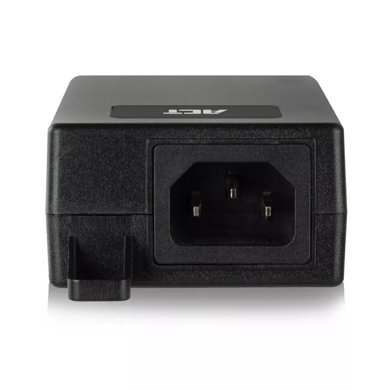 Iniektor ACT Gigabit PoE+ (30W), Gigabit Ethernet, 10,100,1000 Mbit/s, IEEE 802.3, IEEE 802.3ab, IEEE 802.3af, IEEE 802.3at, IEEE 802.3u, Czarny, 30 V, 100 - 240 V