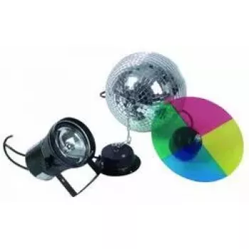 Zestaw z kulą lustrzaną 20 cm Eurolite Wielokolorowa 30 W 230 V