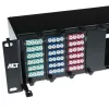 ACT Fiber panel High Density 2HE na 12 kaset MTP®-MPO / płyt adapterowych keystone