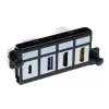 Płytka adapterowa ACT dla 4 x keystone FTP, Adapter, Czarny, 1 szt.