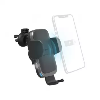 Hama FC10 Motion Smartfon Czarny, Metaliczny Ładowarka samochodowa z gniazdem zapalniczki Ładowanie bezprzewodowe Szybkie ładowanie Auto