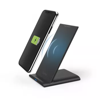 Hama QI-FC10S Smartphone Czarny USB Wireless charging Fast charging Indoor