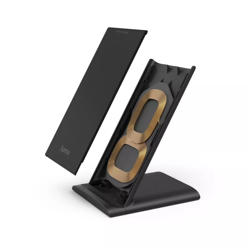 Hama QI-FC10S Smartphone Czarny USB Wireless charging Fast charging Indoor