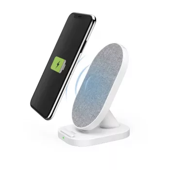 Hama QI-FC10S-Fab Smartfon Biały USB Ładowanie bezprzewodowe Szybkie ładowanie Wewnętrzna