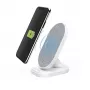 Hama QI-FC10S-Fab Smartfon Biały USB Ładowanie bezprzewodowe Szybkie ładowanie Wewnętrzna