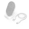 Hama QI-FC10S-Fab Smartfon Biały USB Ładowanie bezprzewodowe Szybkie ładowanie Wewnętrzna