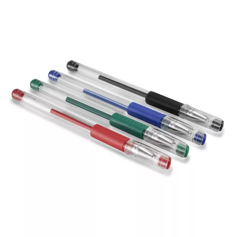Hama Basic Capped gel pen Czarny, niebieski, zielony, czerwony 4 szt.