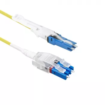 Światłowodowy kabel krosowy ACT 2 metry Singlemode 9/125 OS2 Polarity Twist uniboot duplex z wtykami CS - LC