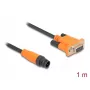 Kabel DeLOCK M12 CAN Bus A-coded 5-pin męski na D-Sub 9 żeński 1 m