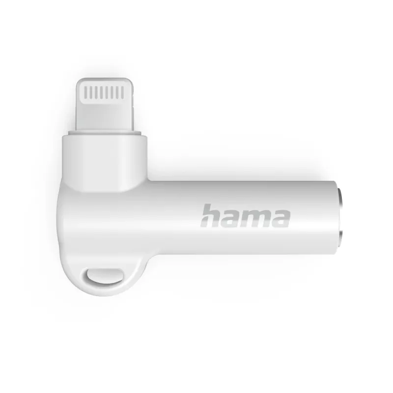 Hama 00201700 adapter złącza 3,5 mm Lightning biały