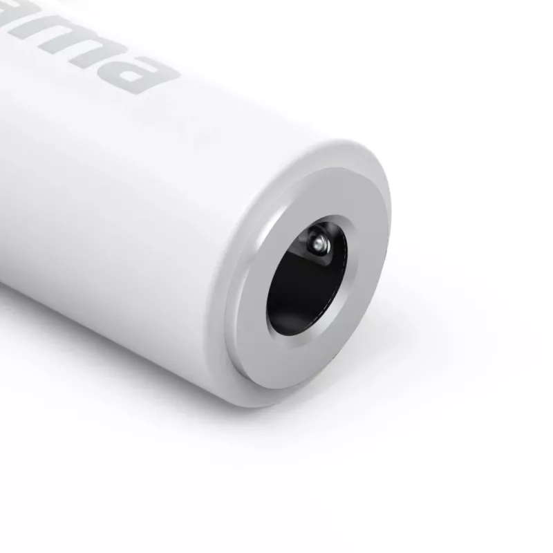 Hama 00201700 adapter złącza 3,5 mm Lightning biały