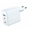 SWISSTEN Travel Charger GaN 70W 2×USB-C szybka ładowarka do laptopów i telefonów