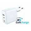 SWISSTEN Travel Charger GaN 70W 2×USB-C szybka ładowarka do laptopów i telefonów