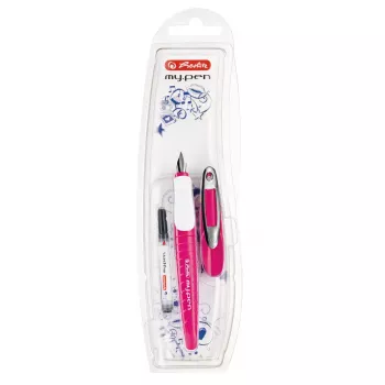 Pióro wieczne Herlitz my.pen system na naboje różowo-białe
