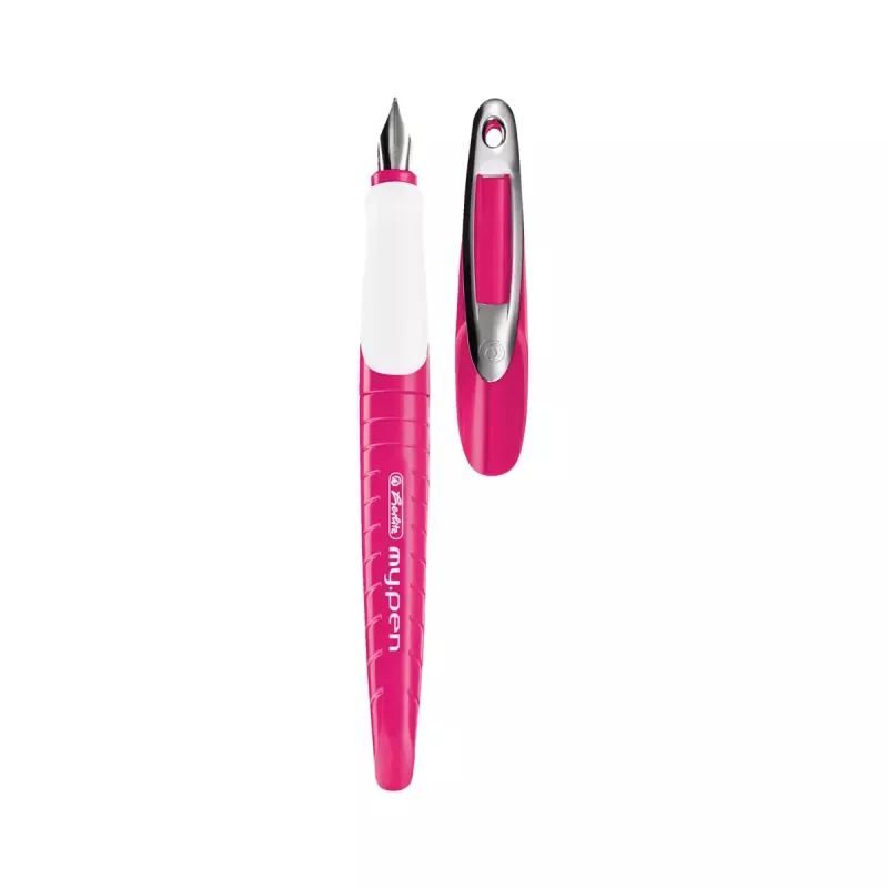 Pióro wieczne Herlitz my.pen system nabojowy różowo-białe