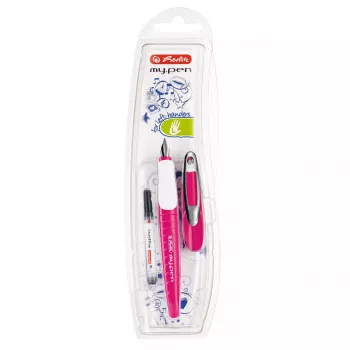 Pióro wieczne Herlitz my.pen system nabojowy różowo-białe