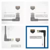 ACT Czarny 2 metry U/UTP CAT6A LSZH Slimline kabel krosowy ze złączami RJ45 90° w dół do prostego