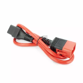 ACT Powercord C19 IEC Lock - C20 IEC Lock Dual Locking czerwony 3 m, PC3641