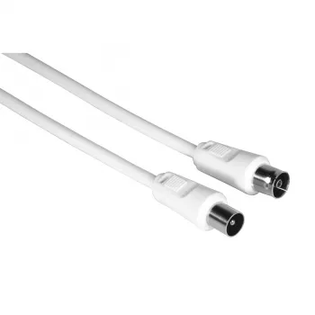 Hama 00205031 kabel koncentryczny 10 m wtyk koncentryczny Biały