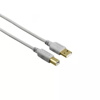 Hama 00200903 kabel USB USB 2.0 1,5 m USB A USB B Szary