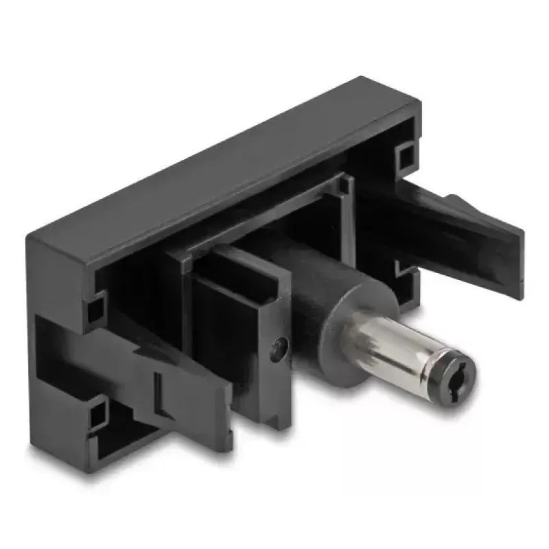 DeLOCK Easy 45 gniazdko DC czarne żeńskie męskie 45mm