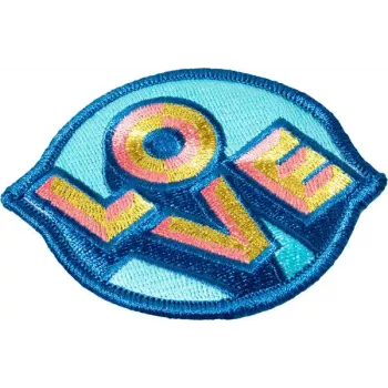 Naszywka LAUT MAGMOJI Aqua/żółty materiałowa pluszowa, 1 szt.