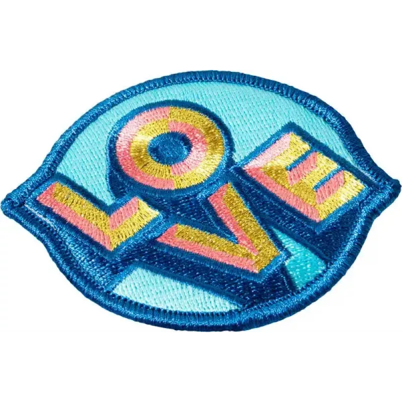 Naszywka LAUT MAGMOJI Aqua/żółty materiałowa pluszowa, 1 szt.