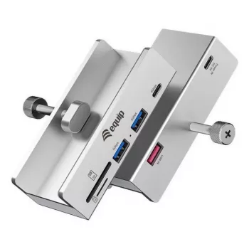 Equip 128968 hub interfejsu USB 3.2 Gen 1 (3.1 Gen 1) Typ-A 5000 Mbit/s Aluminium
