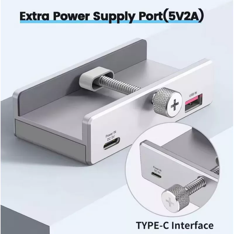 Equip 128968 hub interfejsu USB 3.2 Gen 1 (3.1 Gen 1) Typ-A 5000 Mbit/s Aluminium
