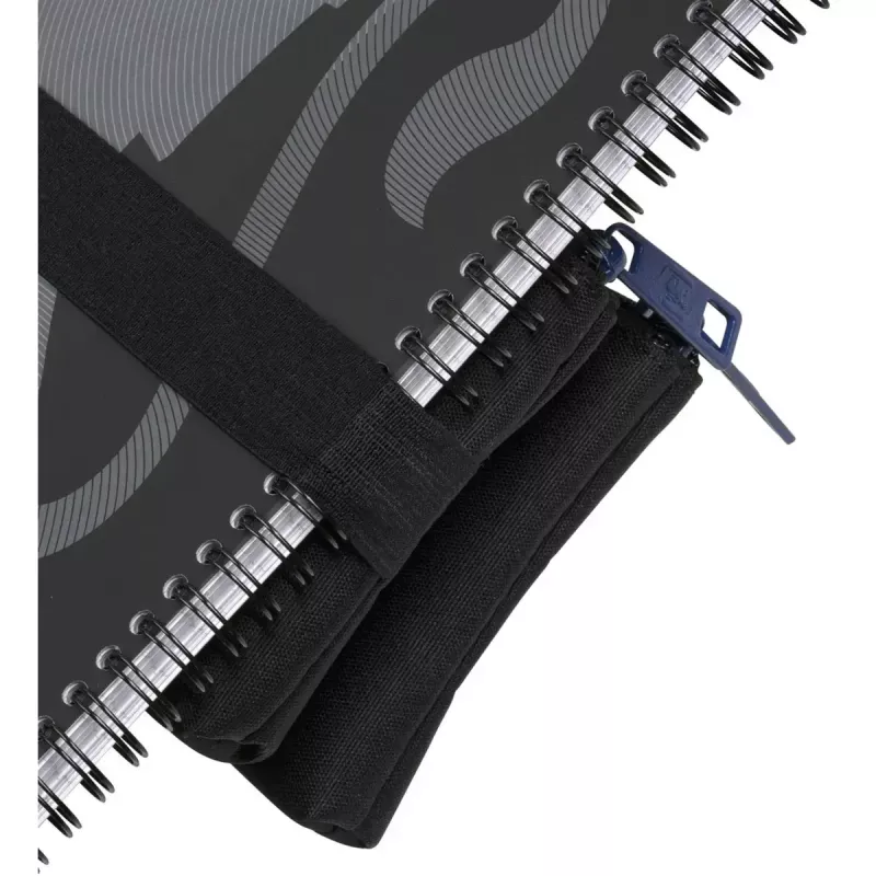 Miękki piórnik Oxford 400183590 Czarny 220x70x90 mm