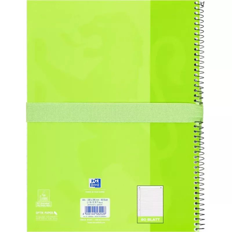Miękki piórnik Oxford 400183591 Zielony 220x70x90 mm