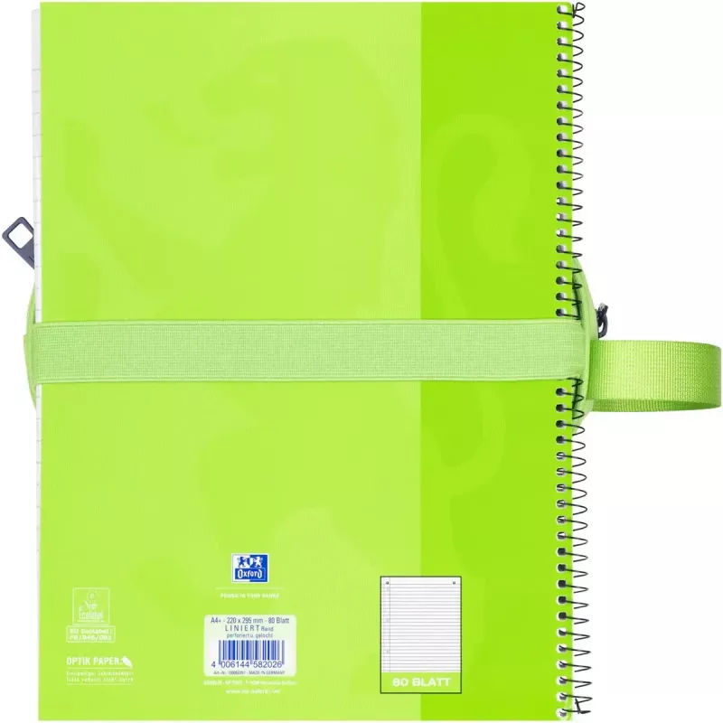 Miękki piórnik Oxford 400183525 zielony 220x70x90 mm