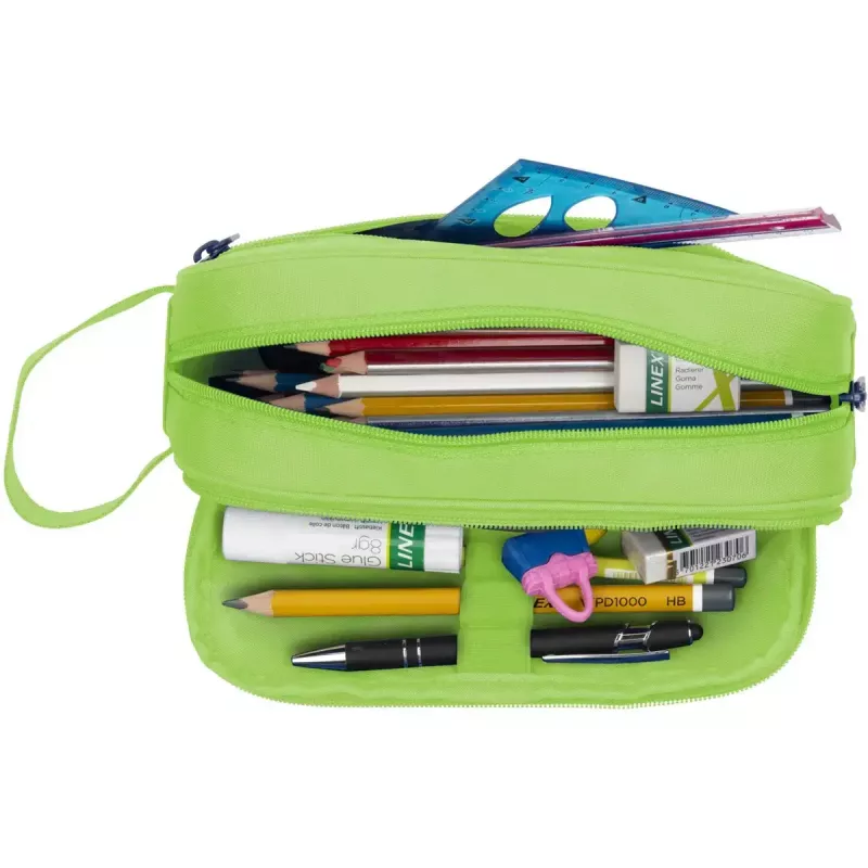 Miękki piórnik Oxford 400183525 zielony 220x70x90 mm