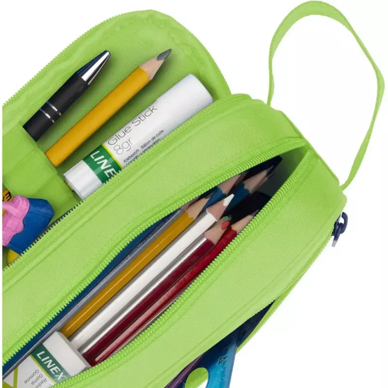 Miękki piórnik Oxford 400183525 zielony 220x70x90 mm