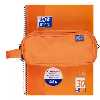 Miękki piórnik Oxford 400183506 Pomarańczowy 220x70x90 mm