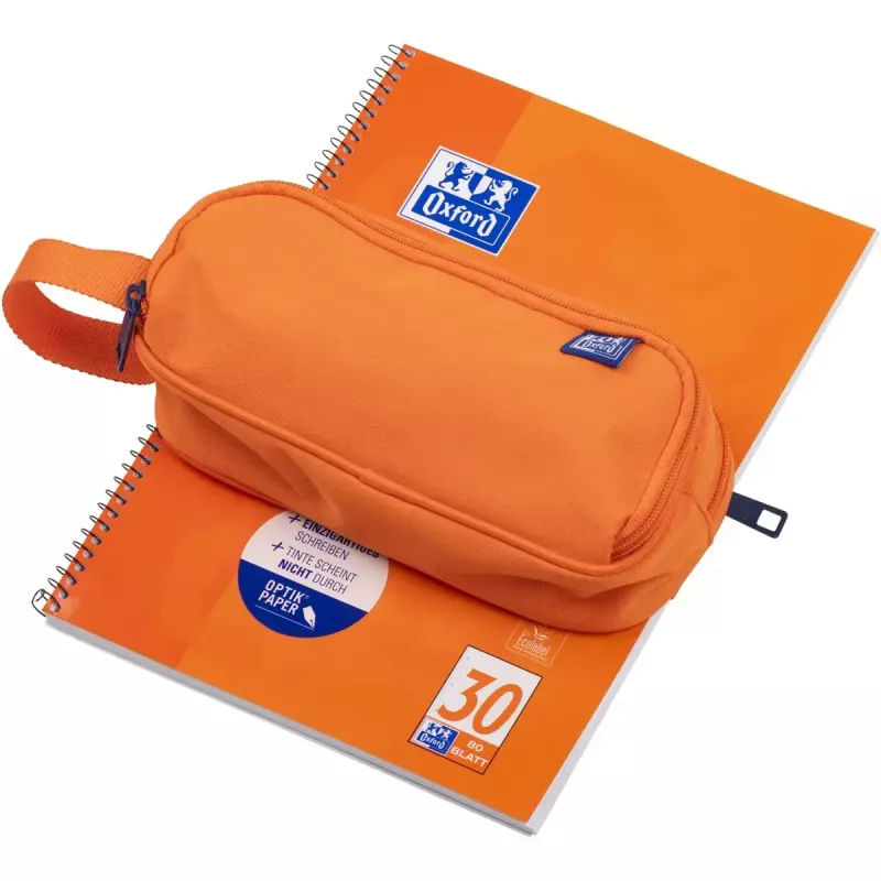 Miękki piórnik Oxford 400183506 Pomarańczowy 220x70x90 mm