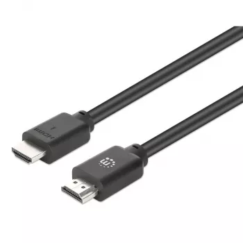 Kabel Manhattan HDMI 4K@60Hz z Ethernetem, 15 m, odpowiedni do WSZYSTKICH zastosowań 4K i 1080p/HD – podczas modernizacji teraz lub gotowy na przyszłe potrzeby, męski na męski, czarny, Ultra HD 4K x 2K, dożywotnia gwarancja, Premium High Speed