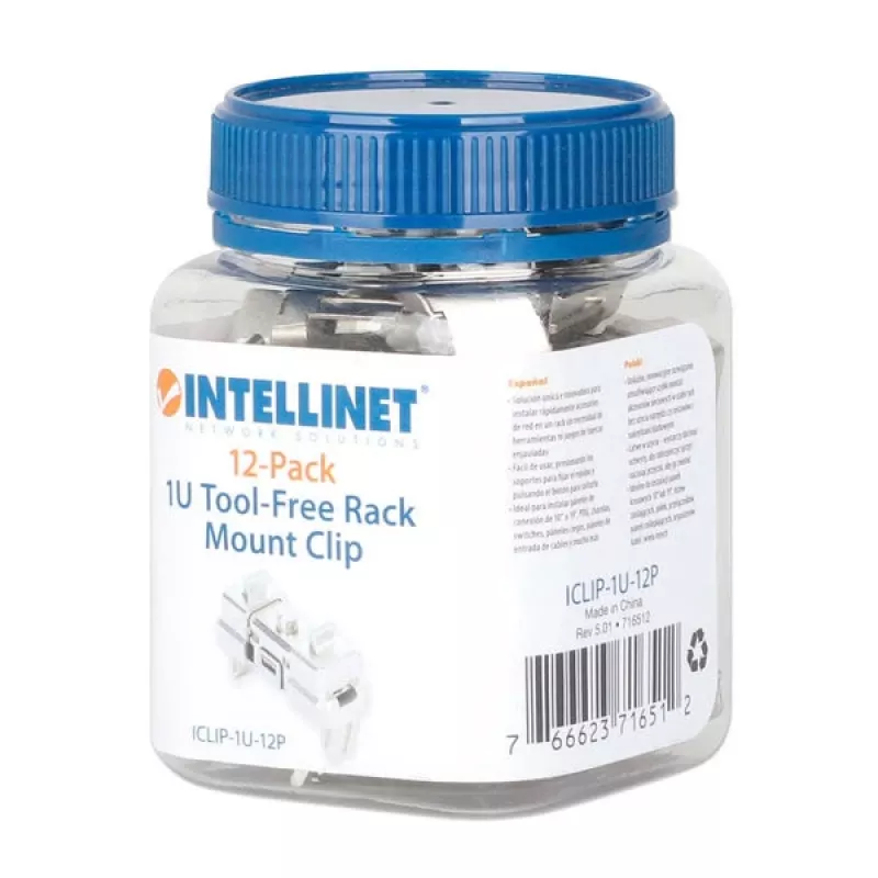Intellinet 716512 element montażowy do szafy rack Klips