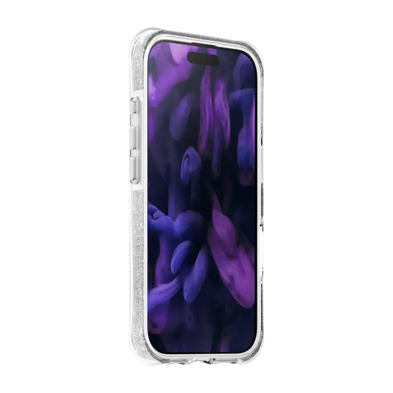 Etui LAUT AERO SPARKLE iPhone 17 16 cm Srebrny Przezroczysty