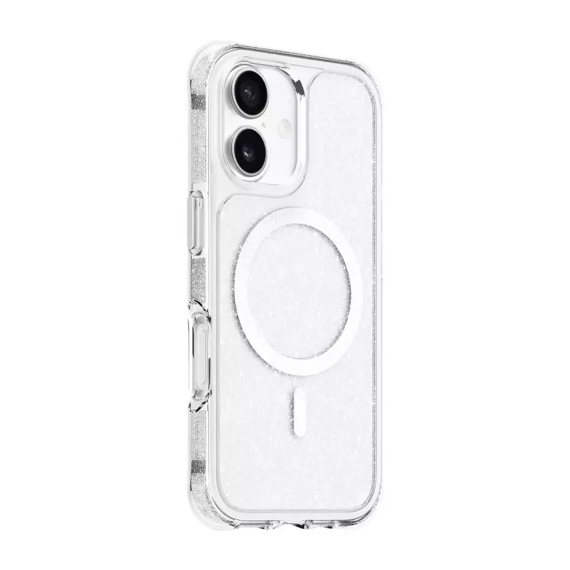 Etui LAUT AERO SPARKLE iPhone 17 16 cm Srebrny Przezroczysty