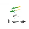 Kabel światłowodowy krosowy EQUIP E2000/APC do LC/APC 20 m SM Duplex OS2 Żółty