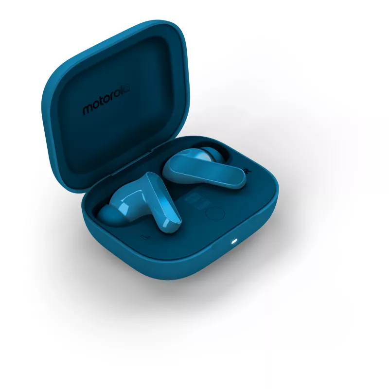 Motorola Moto Buds Bass Zestaw słuchawkowy True Wireless Stereo (TWS) Douszne Połączenia/Muzyka Bluetooth Niebieski