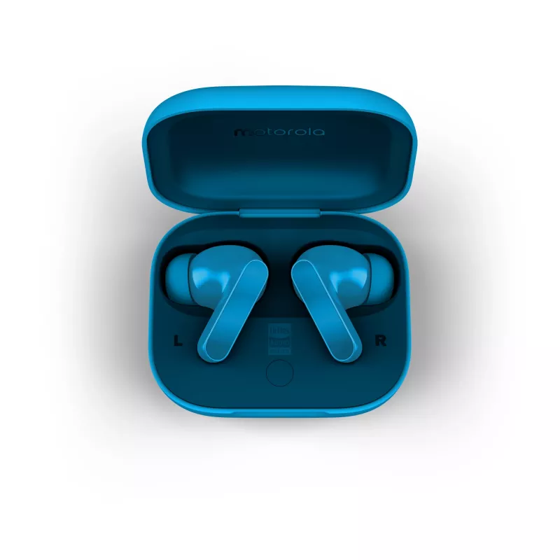 Motorola Moto Buds Bass Zestaw słuchawkowy True Wireless Stereo (TWS) Douszne Połączenia/Muzyka Bluetooth Niebieski