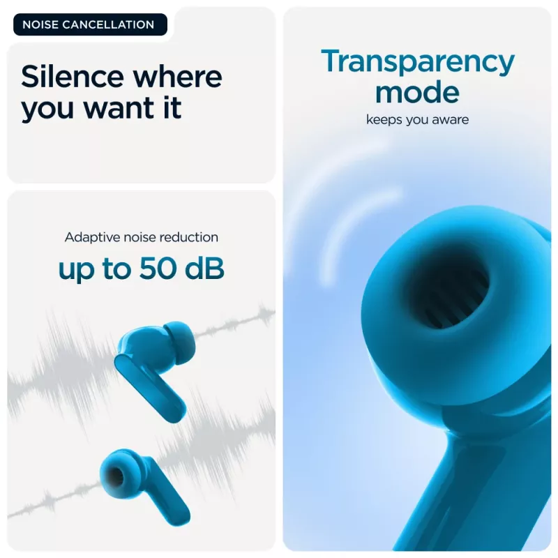 Motorola Moto Buds Bass Zestaw słuchawkowy True Wireless Stereo (TWS) Douszne Połączenia/Muzyka Bluetooth Niebieski
